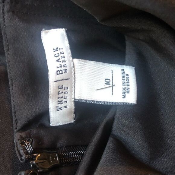 WHBM STRAPLESS BLACK Dress , Little Black Dress Size 10 - Picture 4 of 5